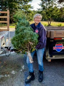 Bonnie at 2021 Christmas Tree sale